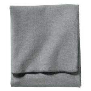PENDLETON ECO-WISE WOOL SOLID BLANKET - King - Grey Heather